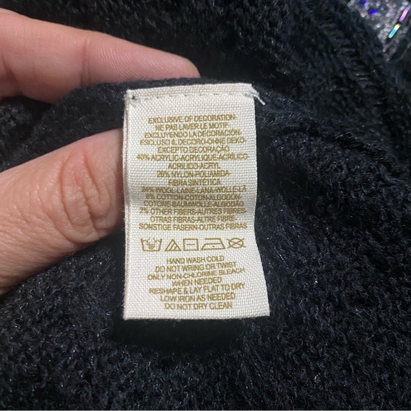 Free People Sequined Knit Sleeveless Wool Blend Sweater Boho Fairy Whimsigoth - Picture 5 of 5